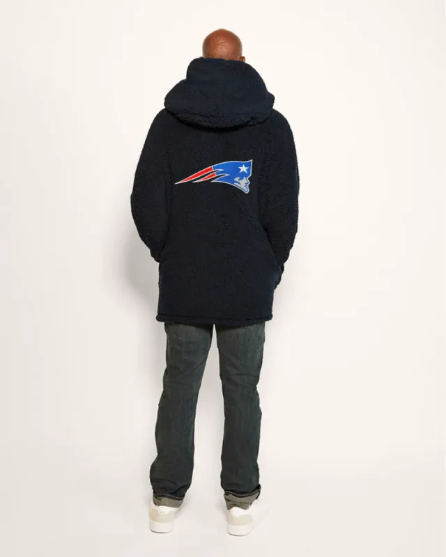 New England Patriots Sherpa Lounger Jacket sold by Jill Martin