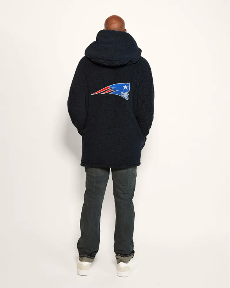 New England Patriots Sherpa Lounger Jacket sold by Jill Martin