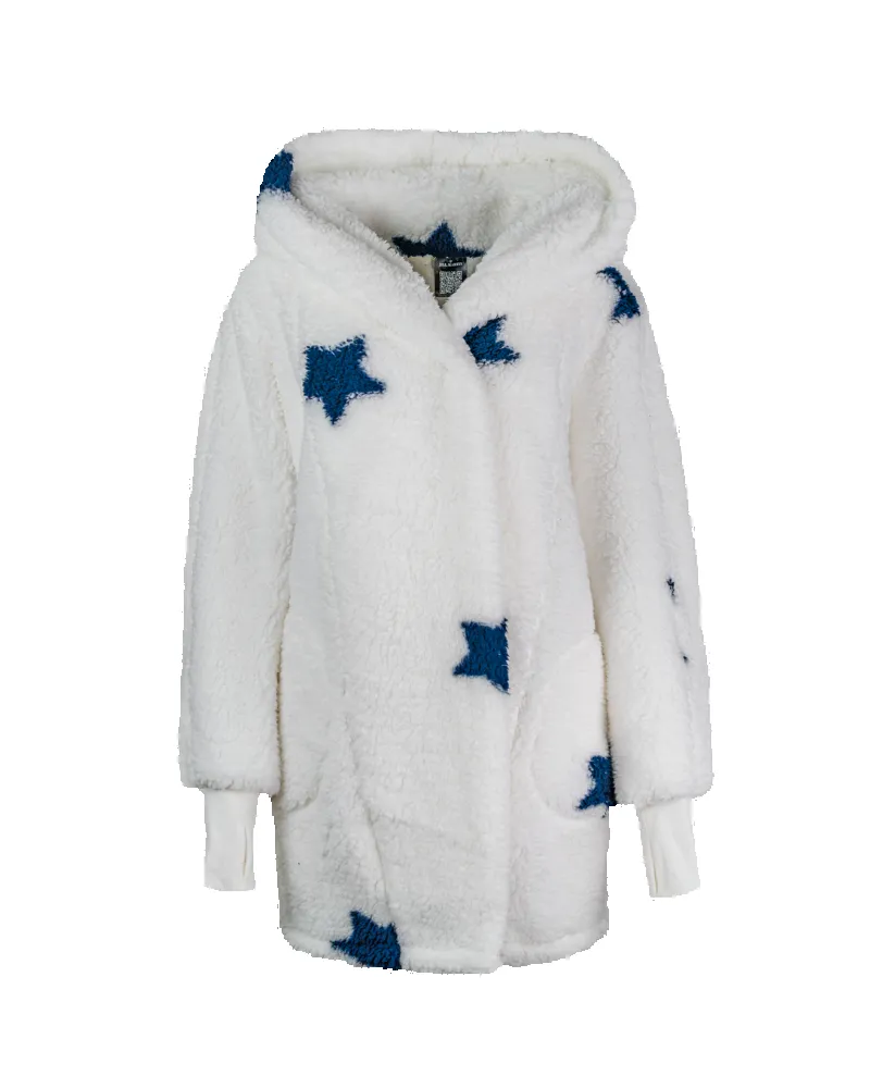 New England Patriots Sherpa Lounger Jacket sold by Jill Martin product image thumbnail 4