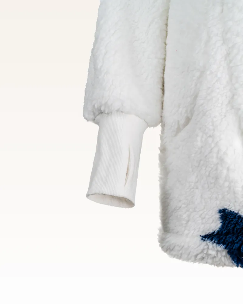 New England Patriots Sherpa Lounger Jacket sold by Jill Martin product image thumbnail 5