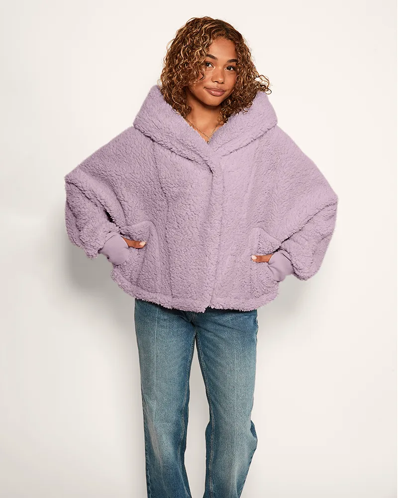 Minnesota Vikings Cropped Sherpa Lounger Jacket sold by Jill Martin product image thumbnail 2
