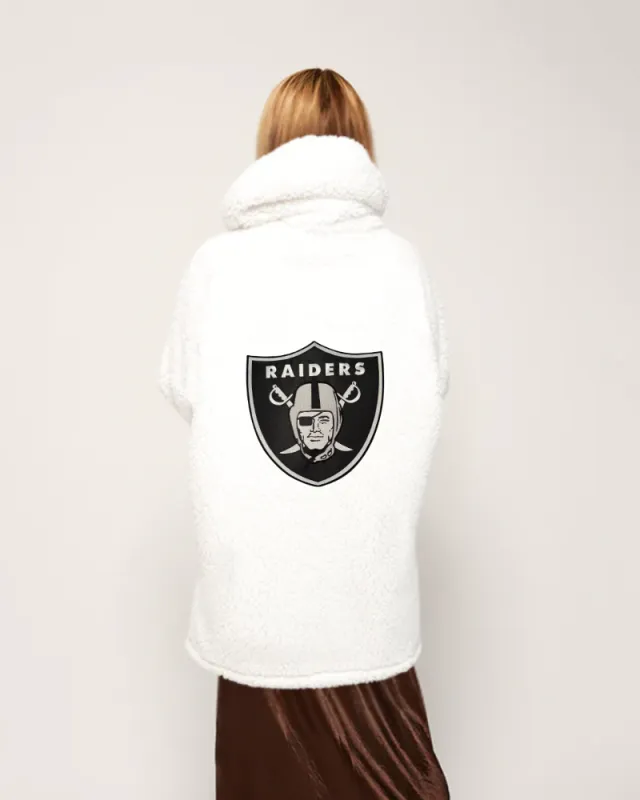 Las Vegas Raiders Sherpa Lounger Jacket sold by Jill Martin