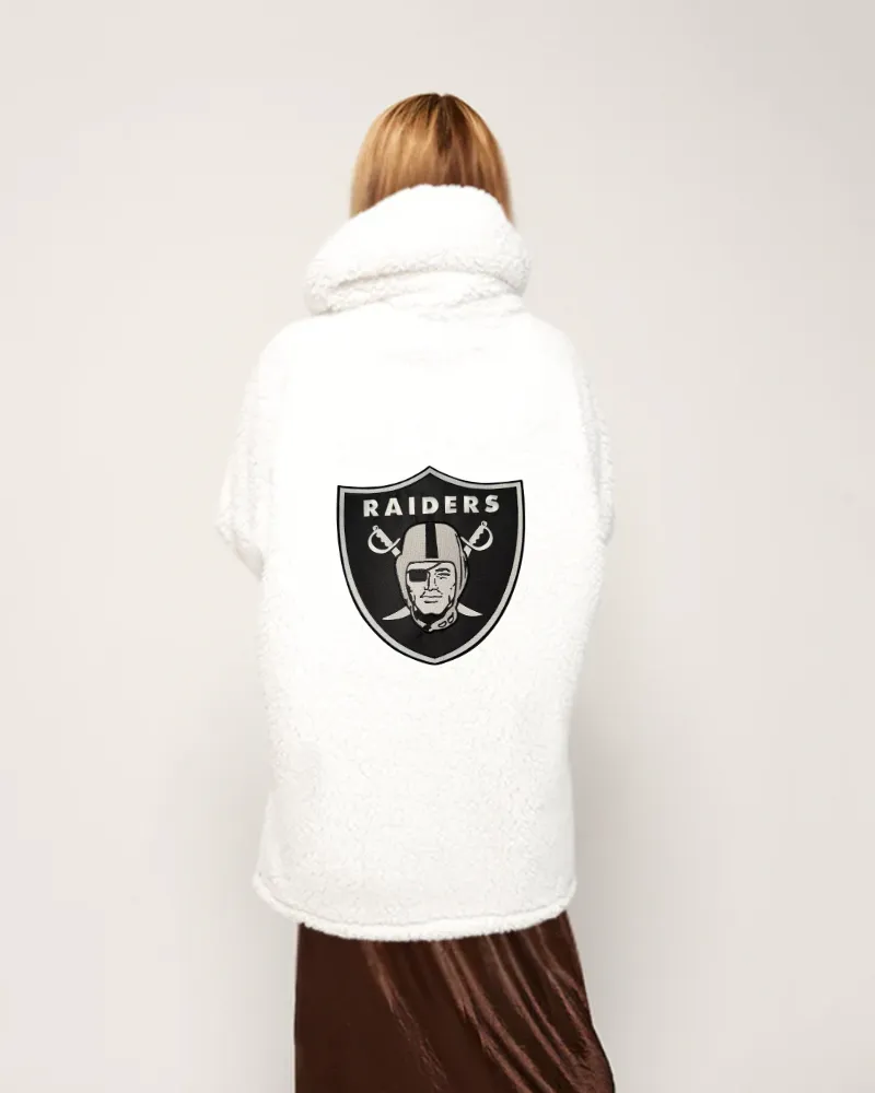 Las Vegas Raiders Sherpa Lounger Jacket sold by Jill Martin