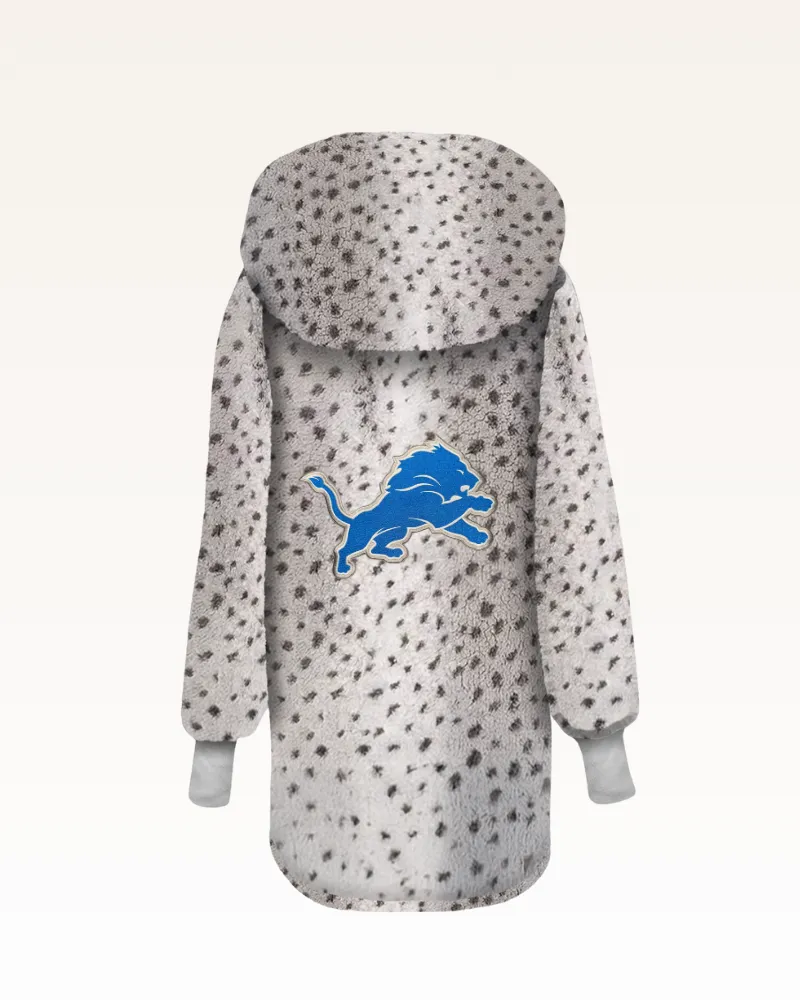 Detroit Lions Sherpa Lounger Jacket sold by Jill Martin product image thumbnail 5