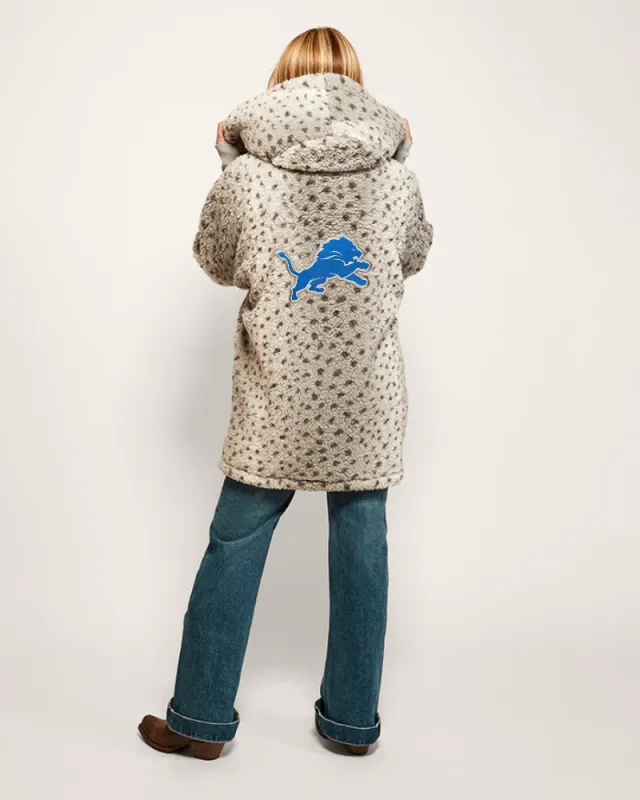 Detroit Lions Sherpa Lounger Jacket made by Jill Martin