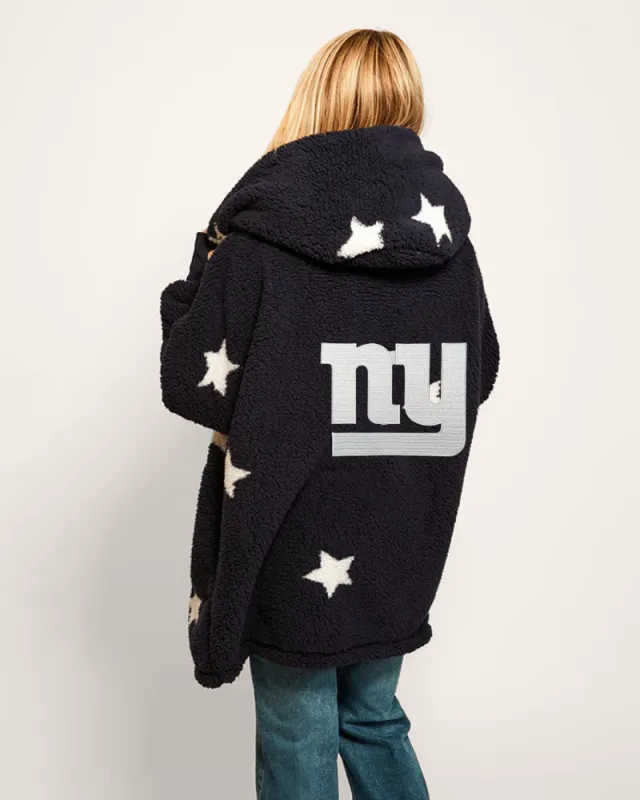 New York Giants Sherpa Lounger Jacket sold by Jill Martin