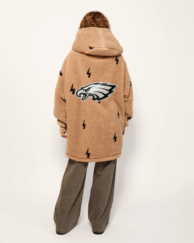 Philadelphia Eagles Sherpa Lounger Jacket sold by Jill Martin
