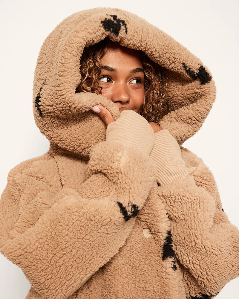 Philadelphia Eagles Sherpa Lounger Jacket sold by Jill Martin product image thumbnail 4