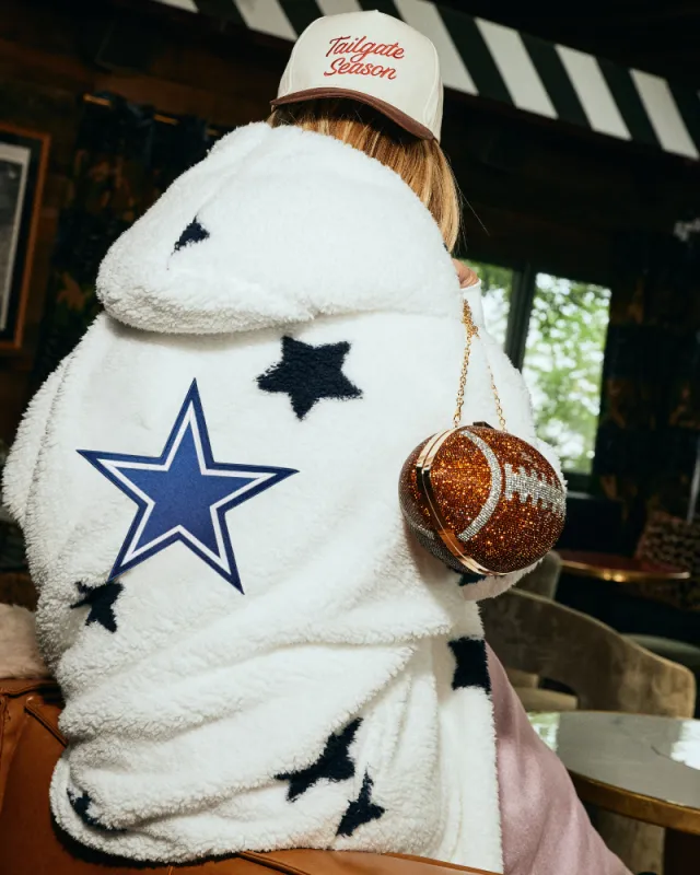 Dallas Cowboys Sherpa Lounger Jacket sold by Jill Martin