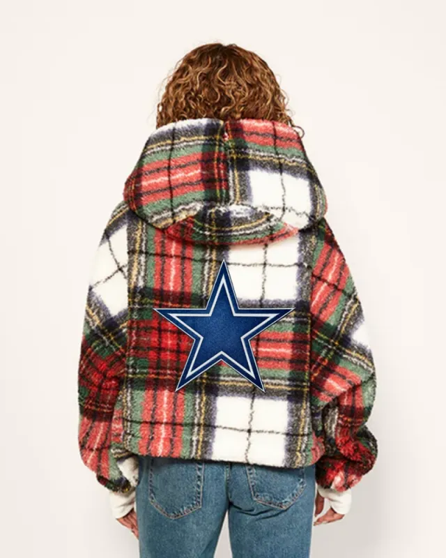 Dallas Cowboys Cropped Sherpa Lounger Jacket sold by Jill Martin