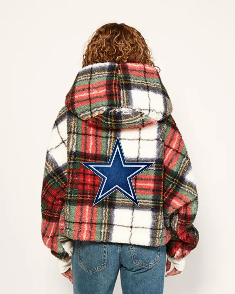 Dallas Cowboys Cropped Sherpa Lounger Jacket sold by Jill Martin