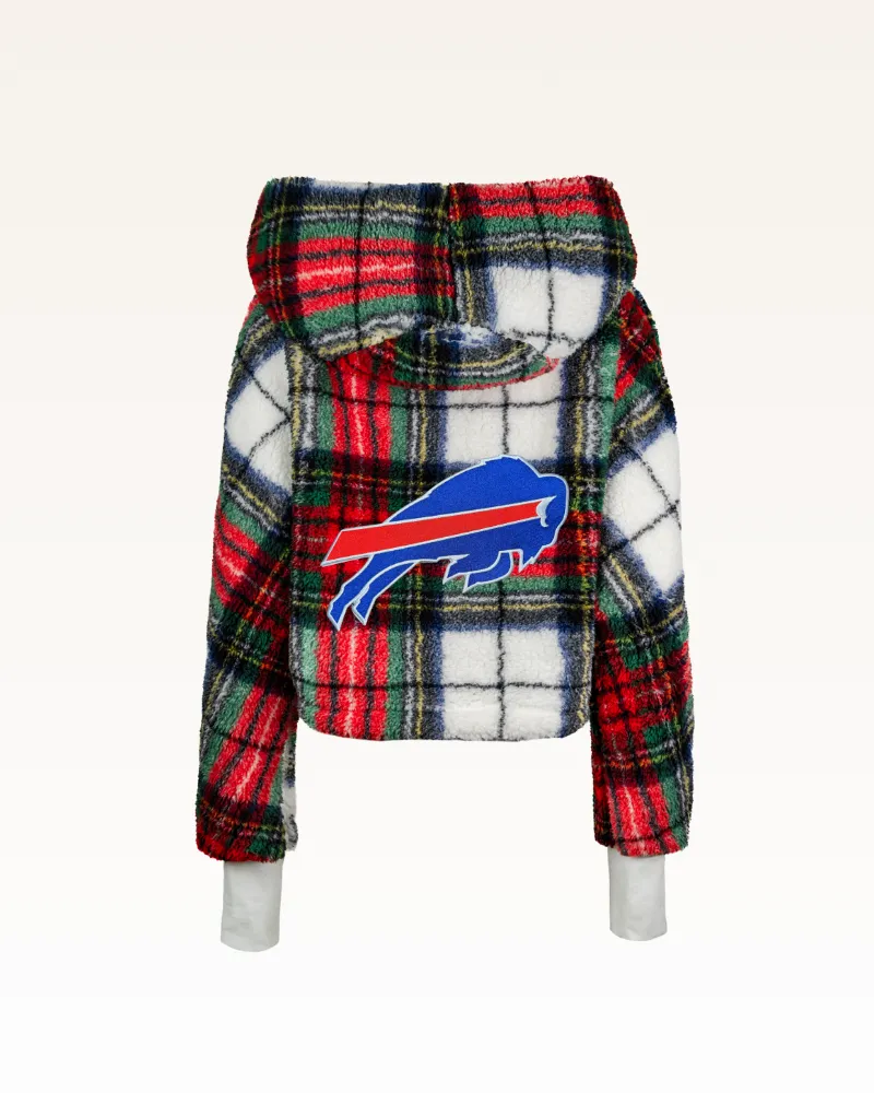 Buffalo Bills Cropped Sherpa Lounger Jacket sold by Jill Martin product image thumbnail 4