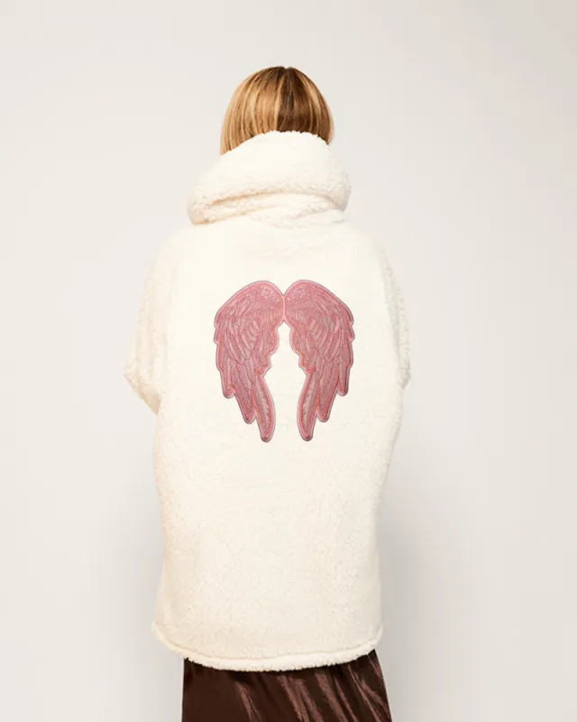 Beth's Furry Friends Angel Wings Sherpa Lounger Jacket sold by Jill Martin