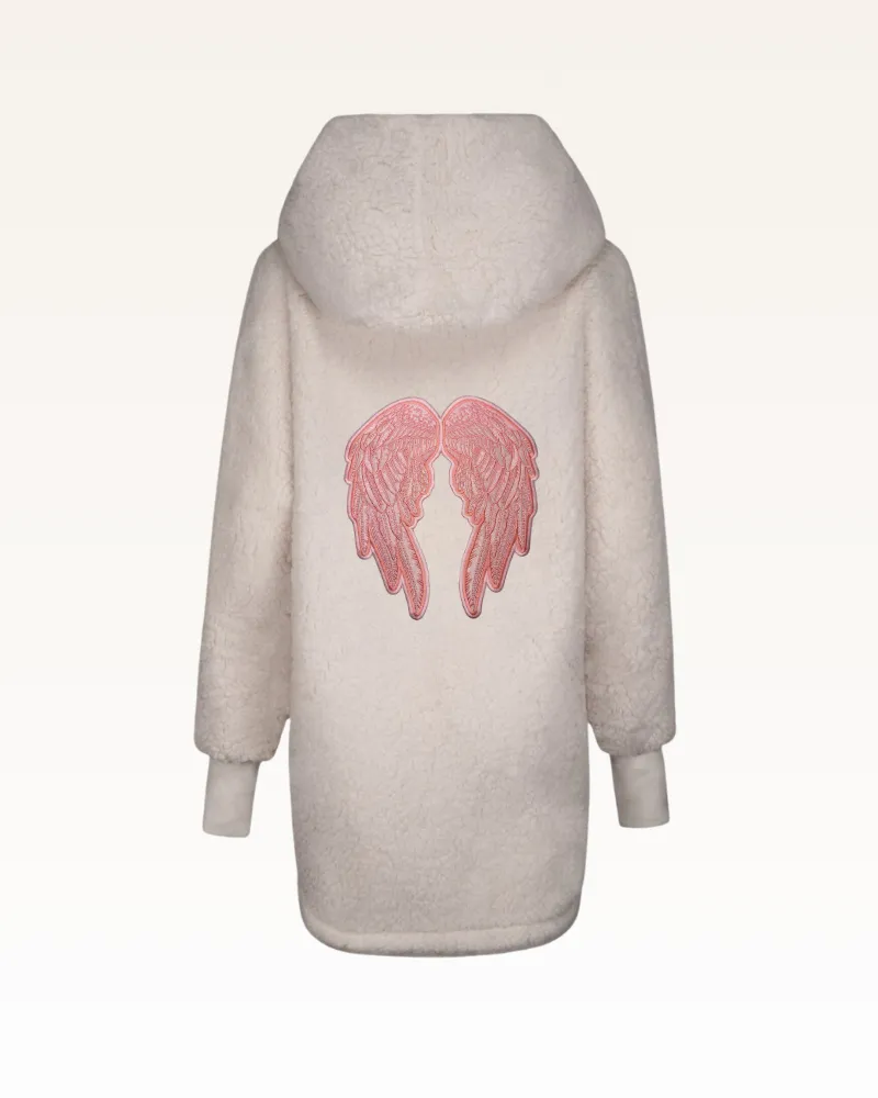 Beth's Furry Friends Angel Wings Sherpa Lounger Jacket sold by Jill Martin product image thumbnail 4