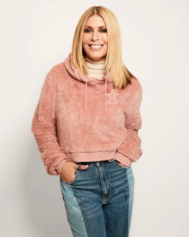 Dallas Cowboys Pink Tonal Cropped Sherpa Hoodie sold by Jill Martin