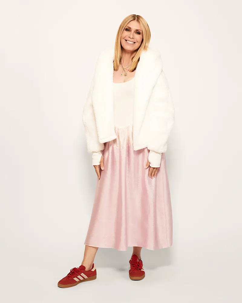Classic Cropped Sherpa Lounger Jacket sold by Jill Martin
