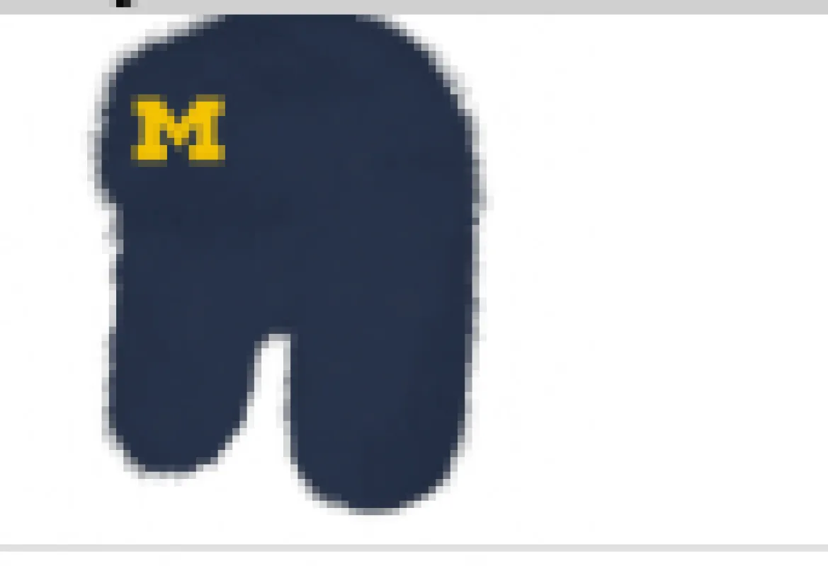 University of Michigan Logo Faux Fur Trapper Hat made by Jill Martin