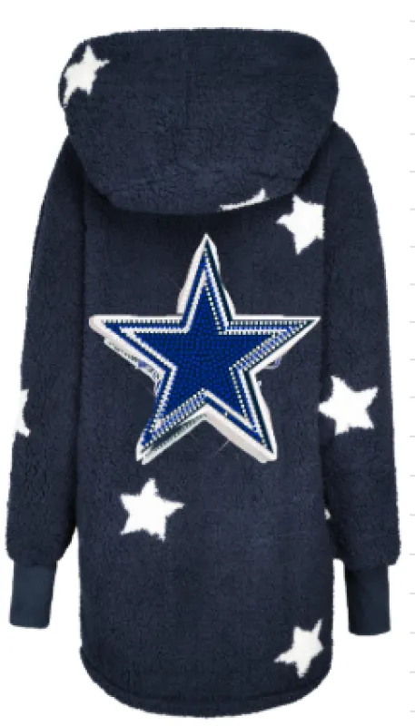 Bedazzled Dallas Cowboys Star Lounger made by Jill Martin