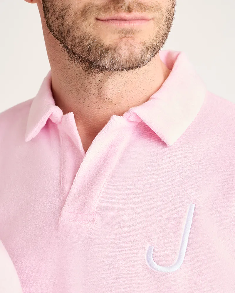 Men's Terry Polo - Pink sold by Jill Martin product image thumbnail 4