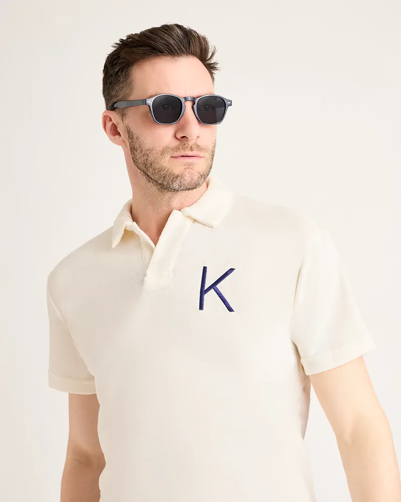 Men's Terry Polo - White sold by Jill Martin product image thumbnail 5