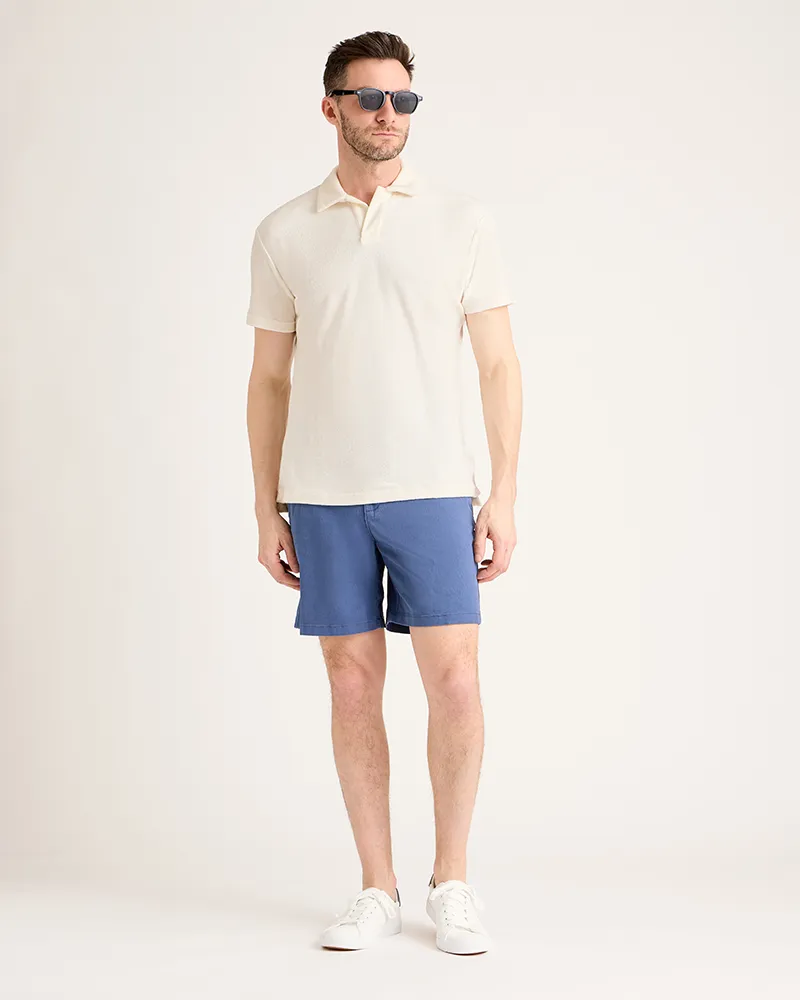 Men's Terry Polo - White sold by Jill Martin
