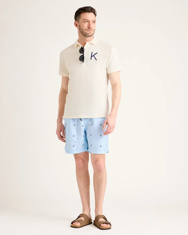 Men's Terry Polo - White sold by Jill Martin product image thumbnail 4