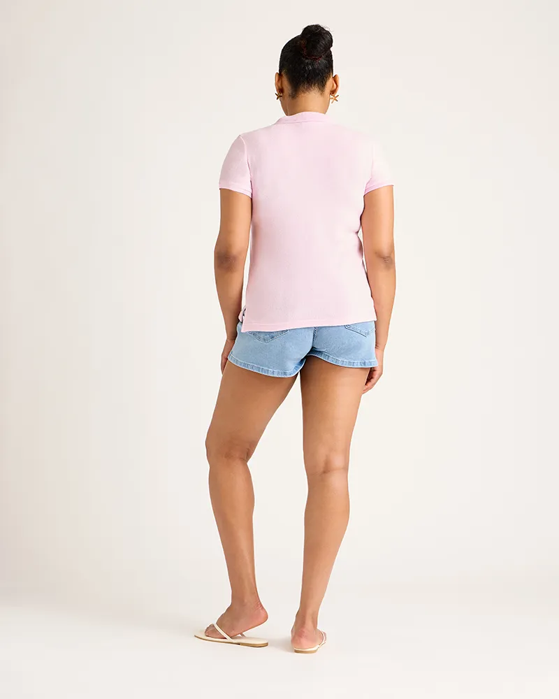 Women's Terry Polo - Pink sold by Jill Martin product image thumbnail 5