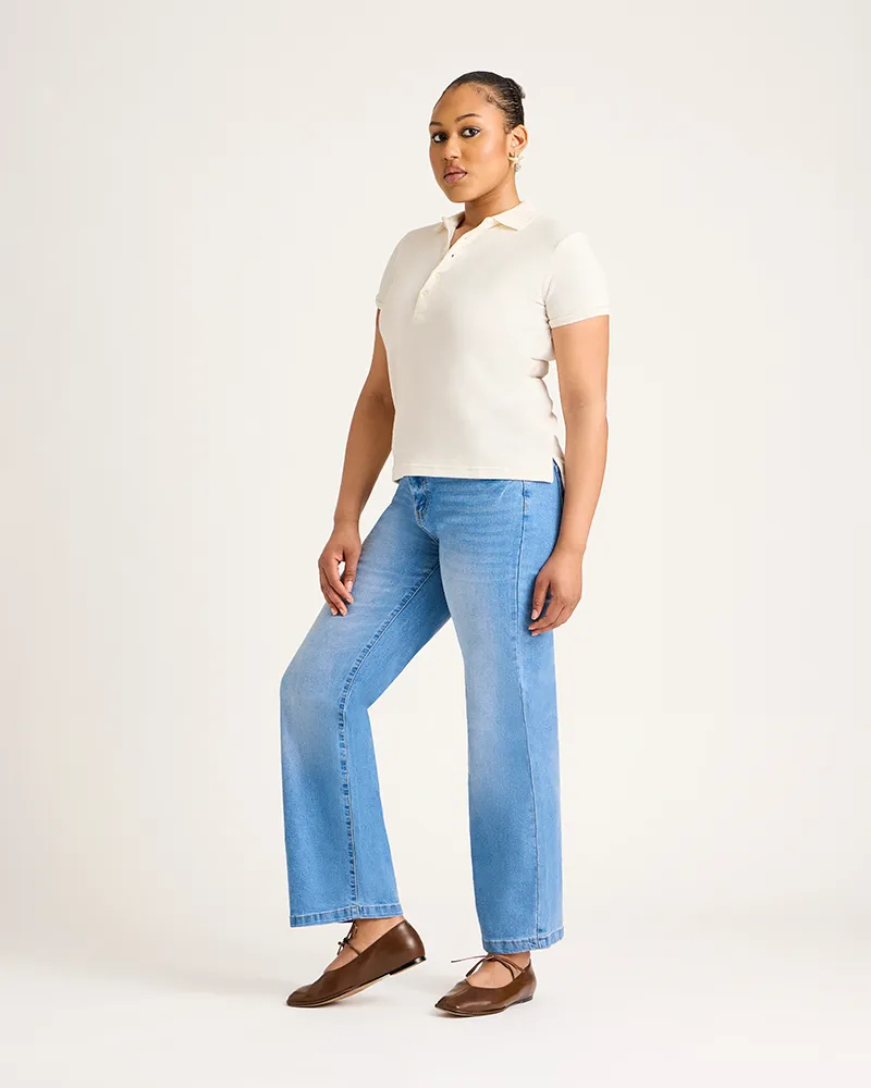 Women's Terry Polo - White sold by Jill Martin product image thumbnail 4