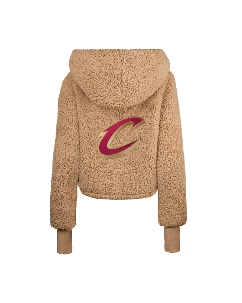 Cleveland Cavaliers Cropped Sherpa Lounger Jacket sold by Jill Martin product image thumbnail 2
