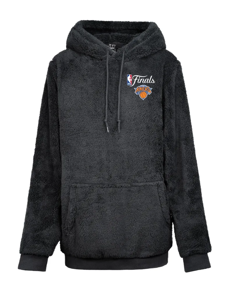 New York Knicks 2026 NBA Finals Unisex Blanket Hoodie - Black sold by Jill Martin product image thumbnail 5
