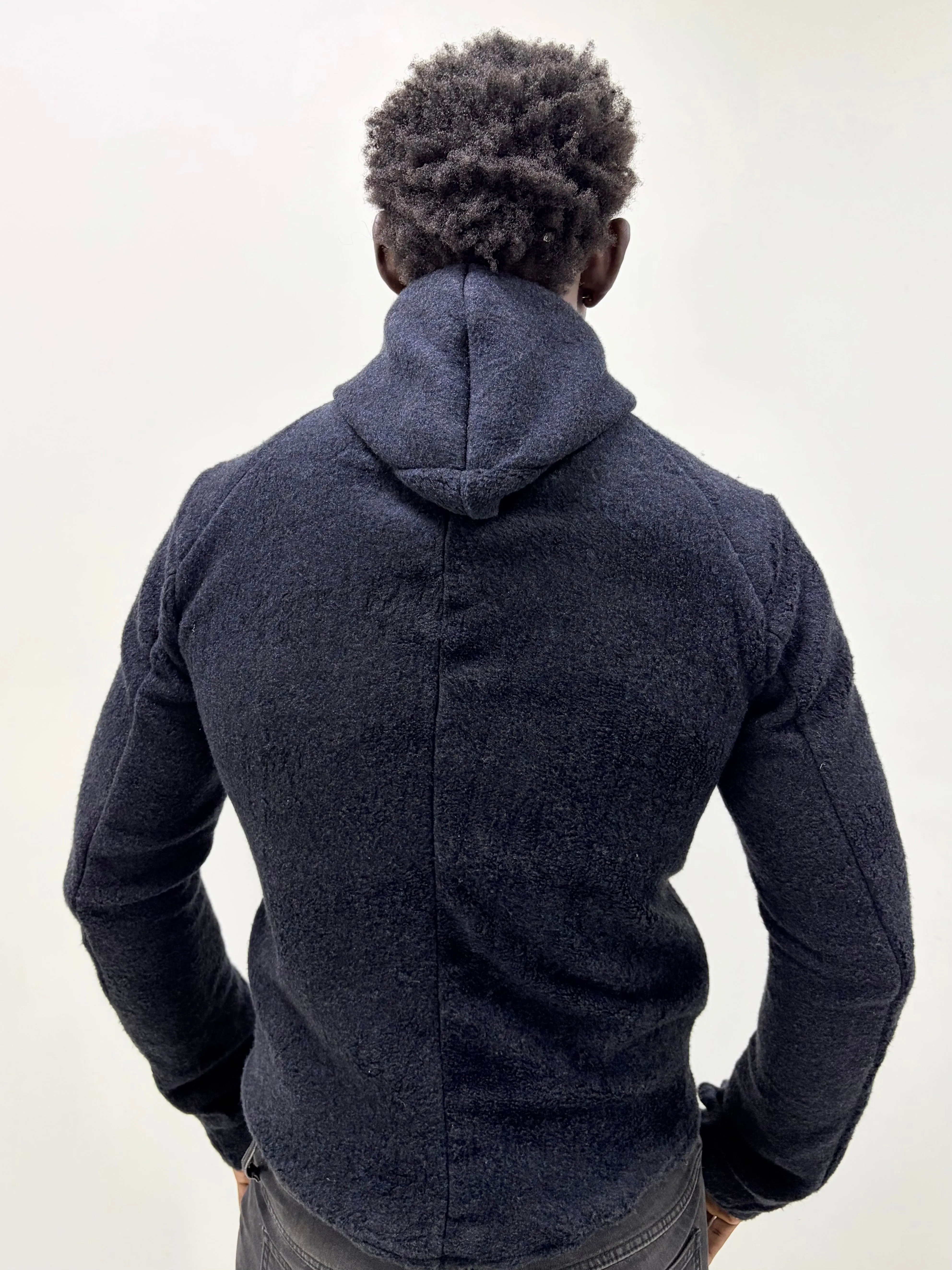 FW25 || HENRIKKSON HOODED TOP || BLACK || COTTON sold by zam barrett product image thumbnail 4