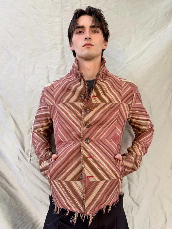 FW25 || PROTOLOGICAL ARCHETYPE SHIRT JACKET || SILK BROCADE made by zam barrett