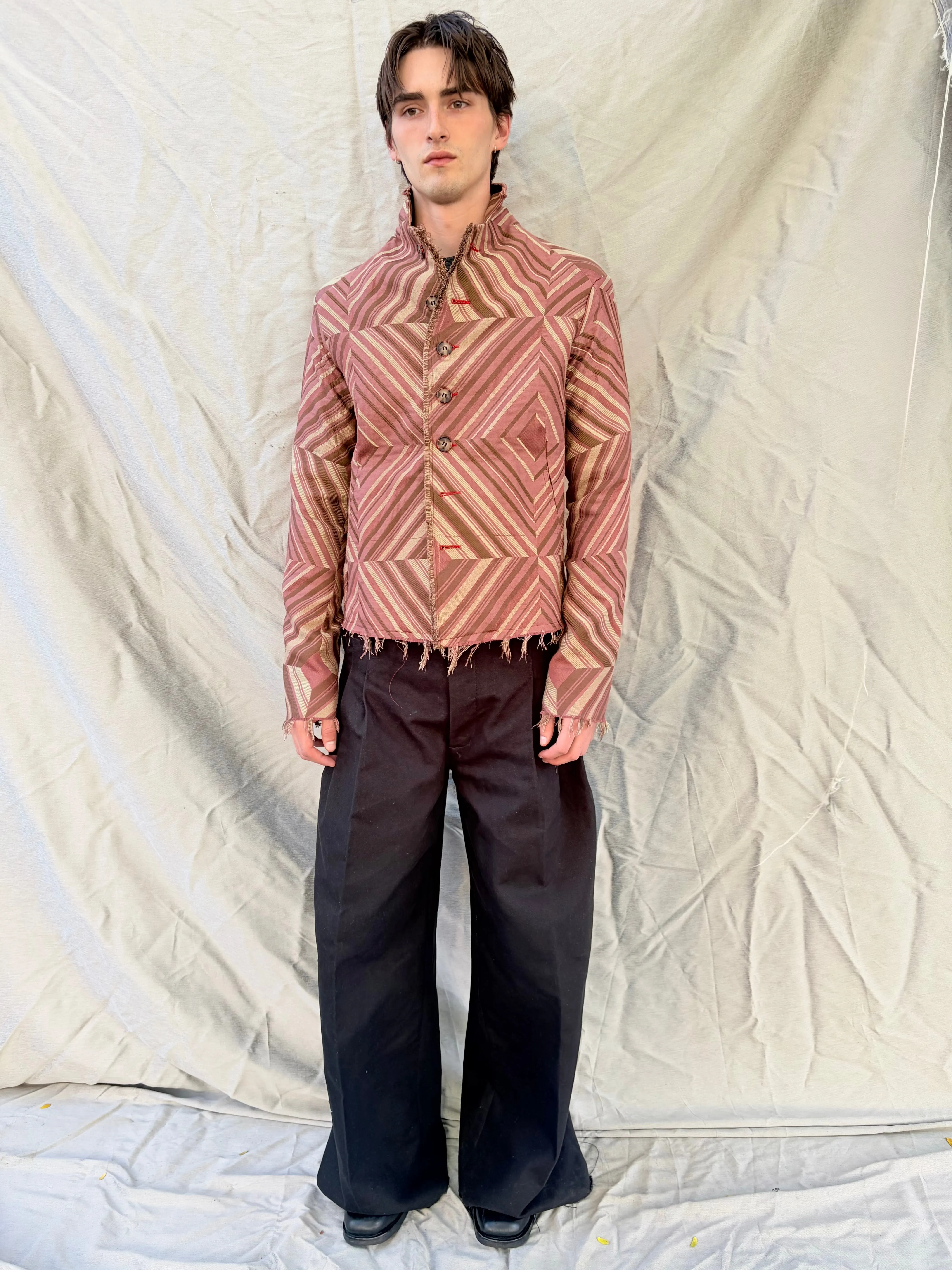 FW25 || PROTOLOGICAL ARCHETYPE SHIRT JACKET || SILK BROCADE sold by zam barrett product image thumbnail 5