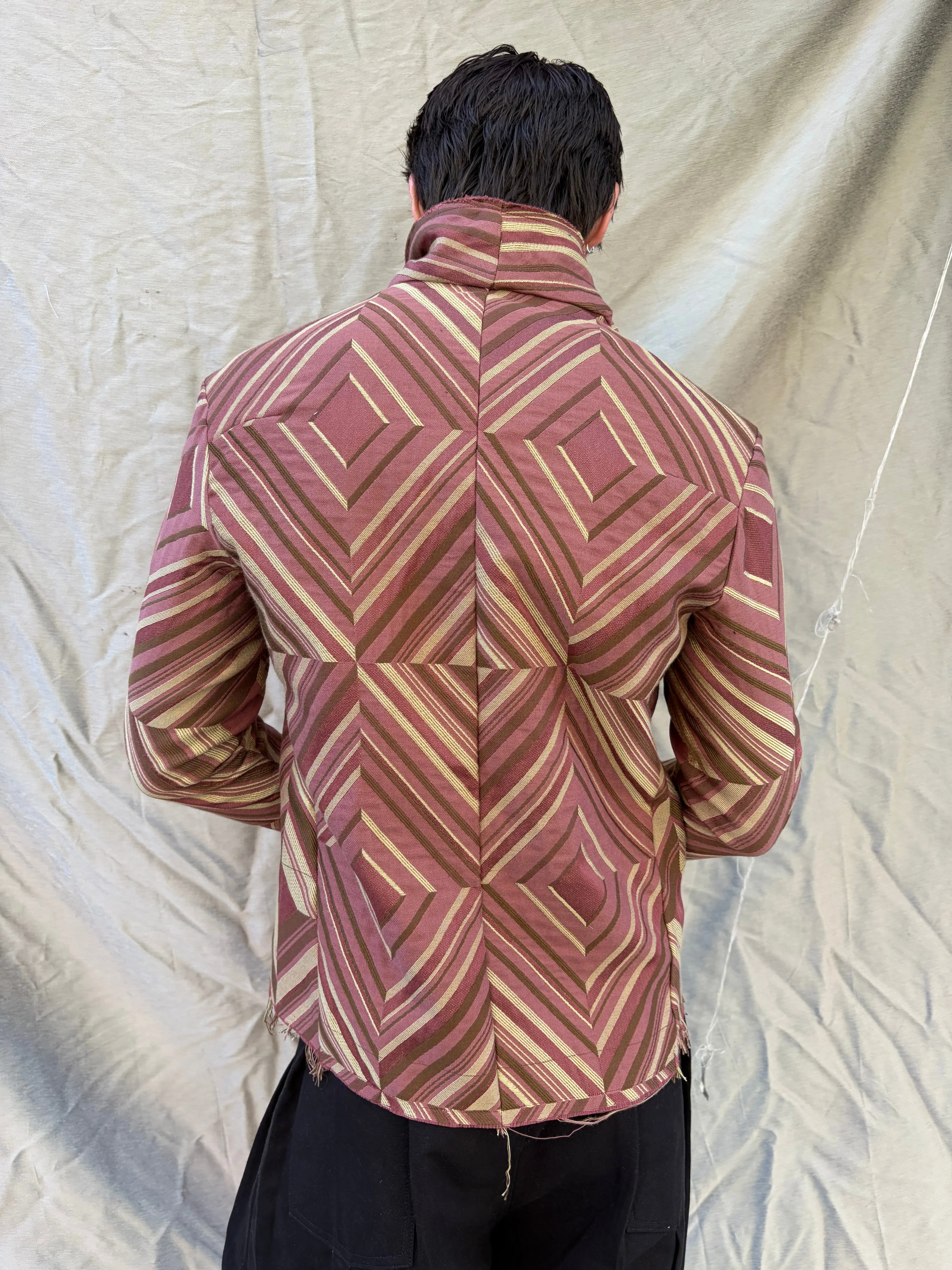 FW25 || PROTOLOGICAL ARCHETYPE SHIRT JACKET || SILK BROCADE sold by zam barrett product image thumbnail 4