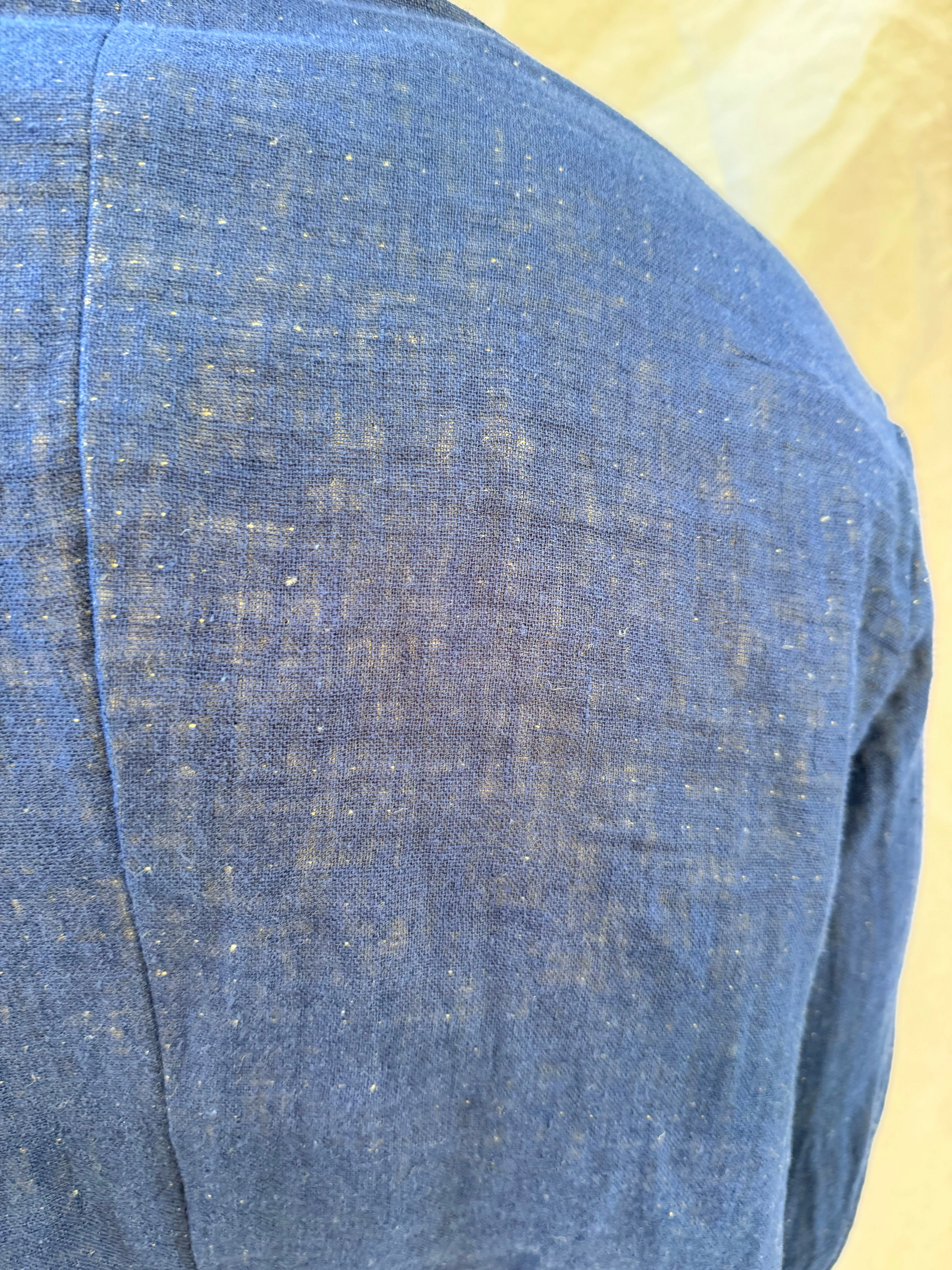 FW25 || PROTOLOGICAL ARCHETYPE SHIRT || LINEN || BLUE sold by zam barrett product image thumbnail 5