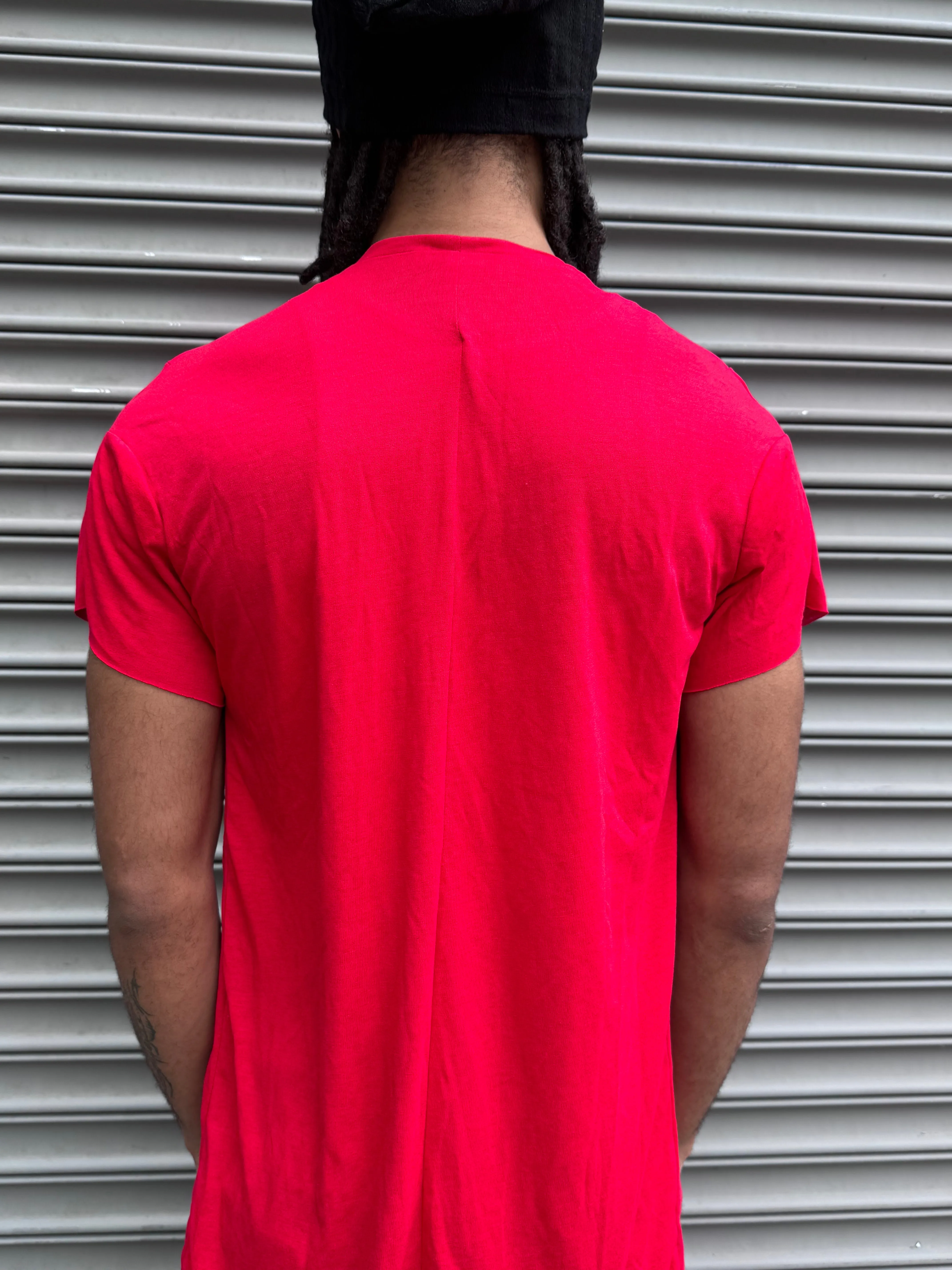 ZBT JAMAICA || SHORT SLEEVE FAULTED SHOULDER || RED sold by zam barrett product image thumbnail 4