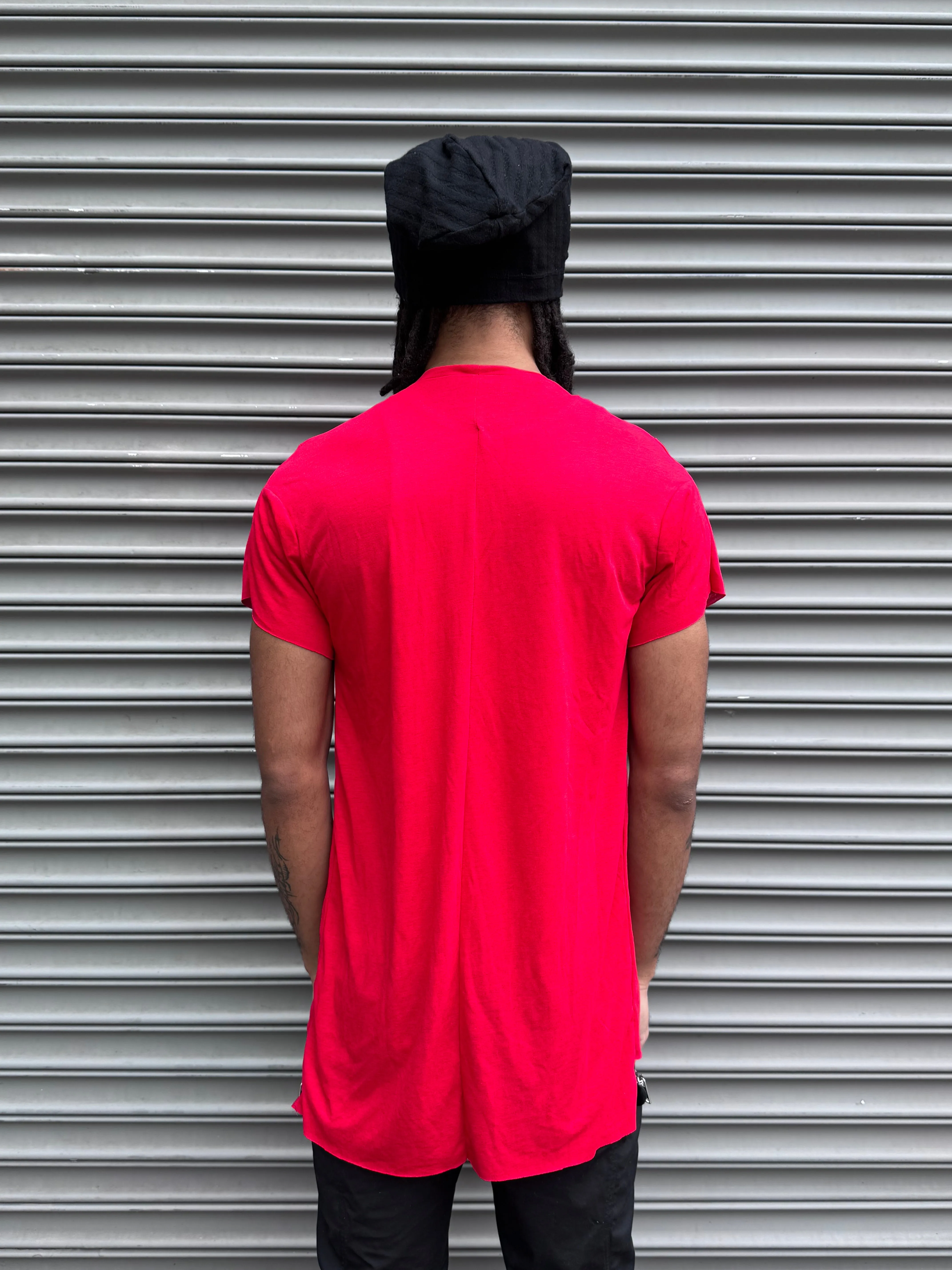ZBT JAMAICA || SHORT SLEEVE FAULTED SHOULDER || RED sold by zam barrett product image thumbnail 3