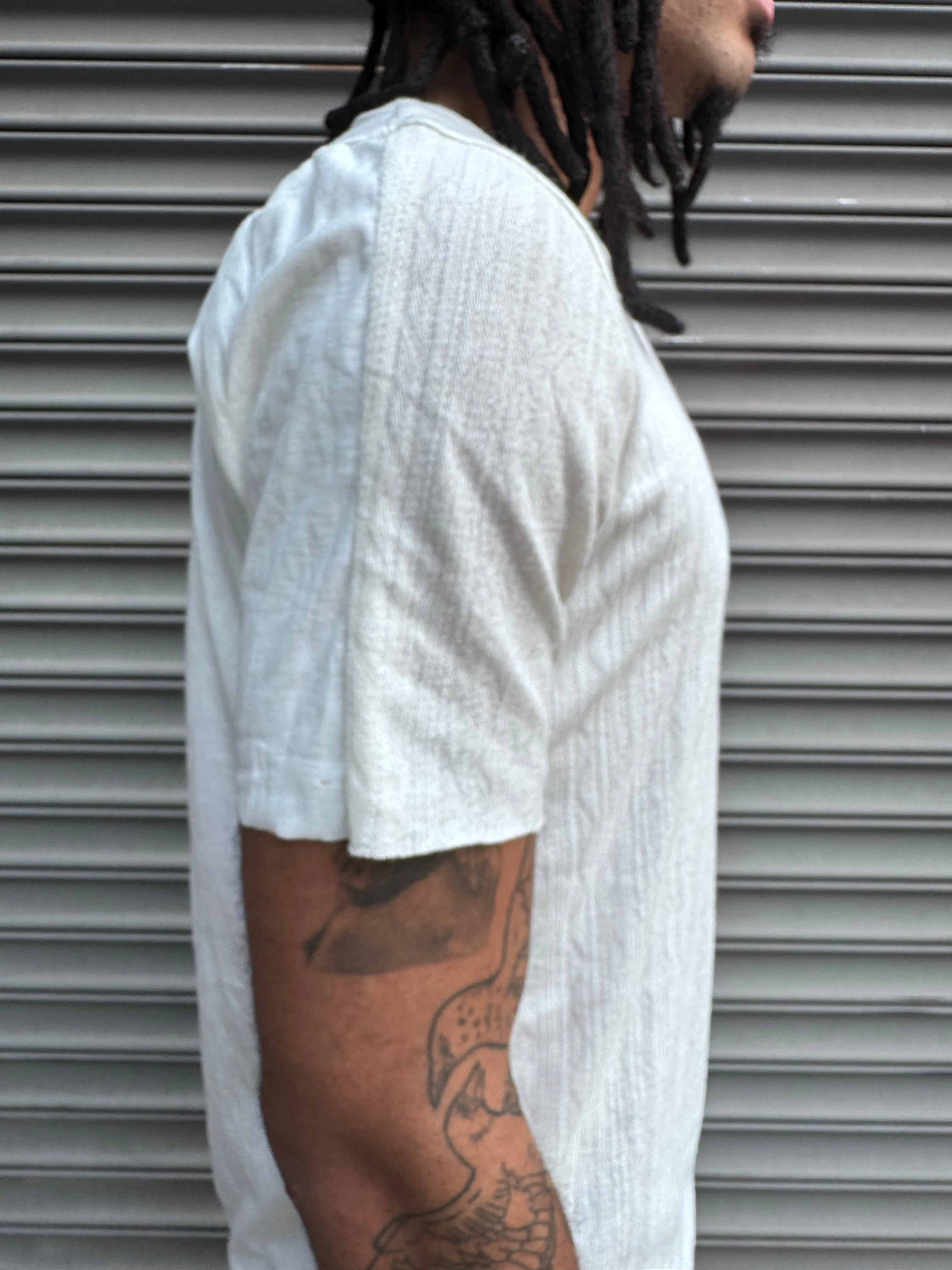 ZBT JAMAICA || SHORT SLEEVE ECHADH || JACQUARD/OFFWHITE sold by zam barrett product image thumbnail 5