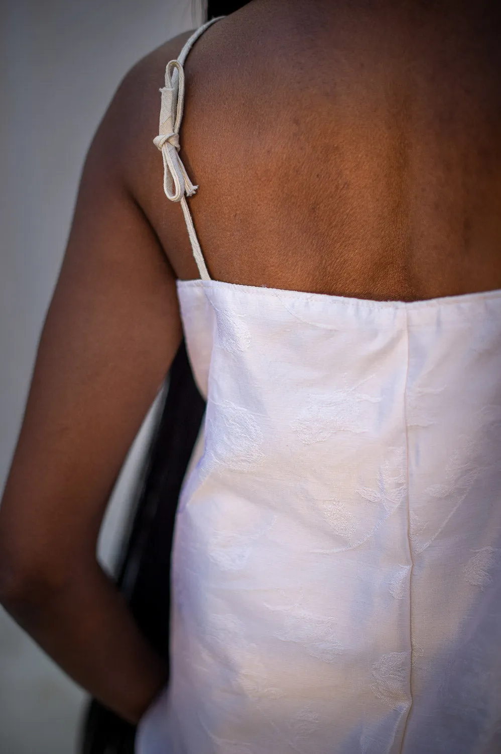 FW24 || SILK DOUBLE LAYER CAMISOLE TOP || MARL sold by zam barrett product image thumbnail 4