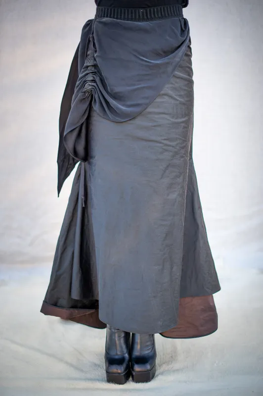 FW24 || BIAS CUT FLORA LONG SKIRT || SILK + METAL sold by zam barrett