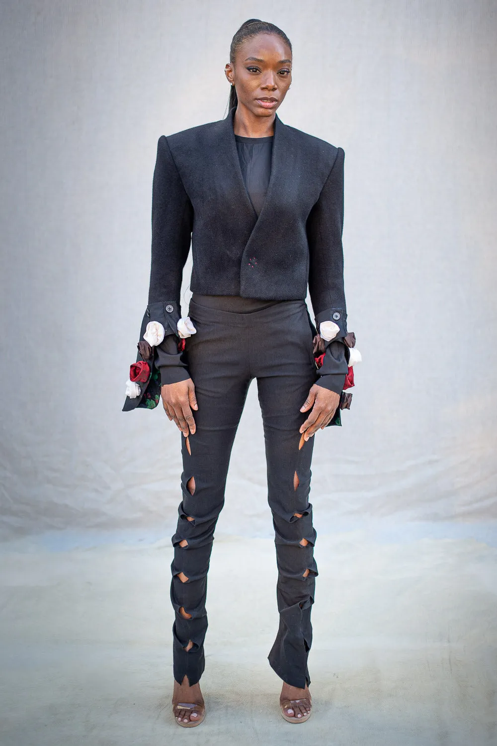 FW24 || SHAWL COLLAR GRACE HEART BLAZER || CASHMERE sold by zam barrett