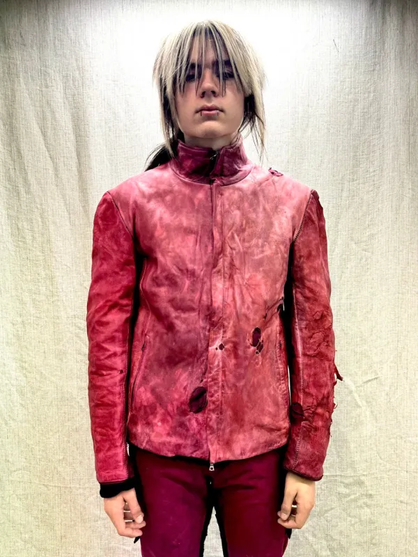 FW24 || HIGH NECK MINIMALIST OVERSIZED JACKET || BLOOD MOON sold by zam barrett