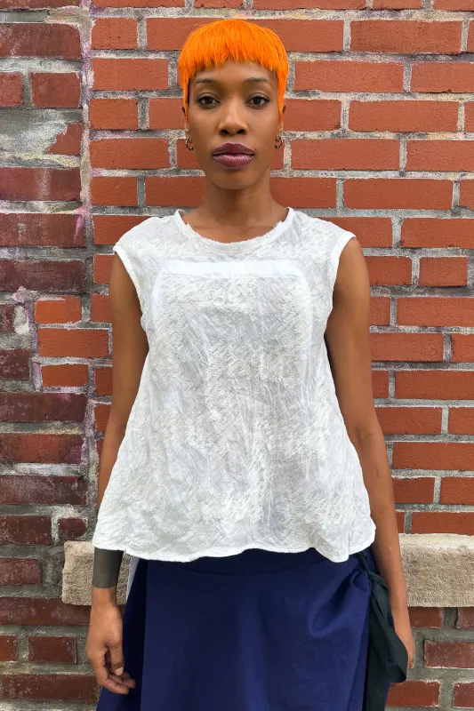 SS24 || LIGHTWEIGHT PICNIC TOP || WHITE sold by zam barrett