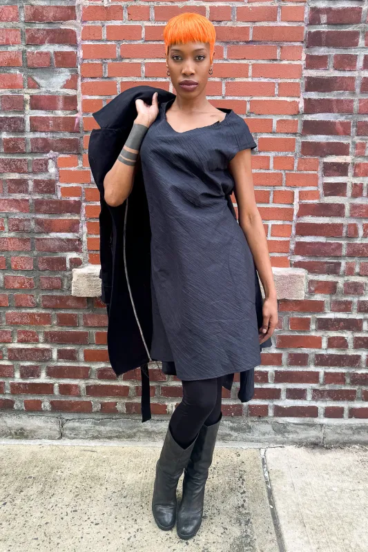 SS24 || LIGHTWEIGHT PICNIC DRESS || BLACK sold by zam barrett