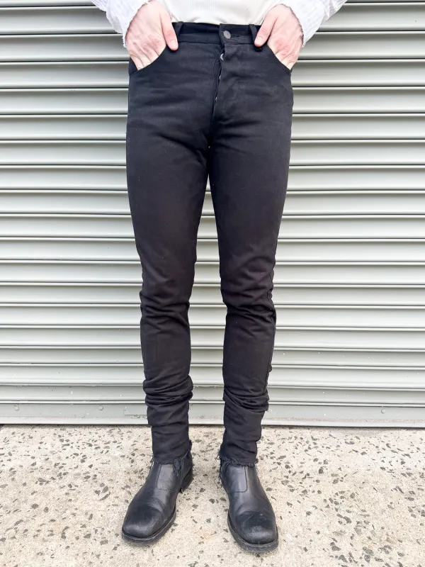 SS24 || KNG13 SLIM JEANS || OD BLACK made by zam barrett