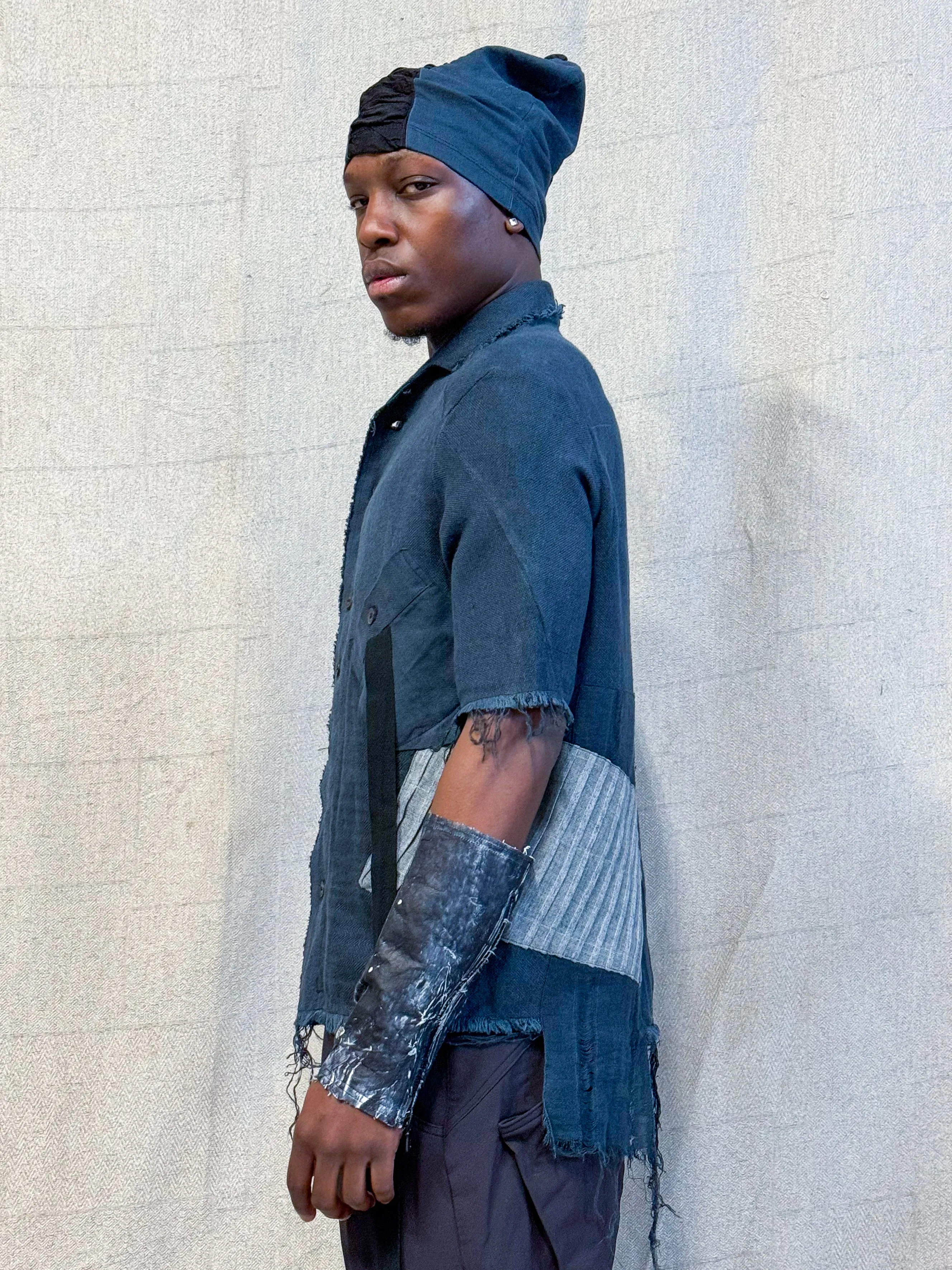 SS24 || PROTOLOGICAL ARCHETYPE POCKET SHORT SLEEVE SHIRT || BLACK sold by zam barrett product image thumbnail 2