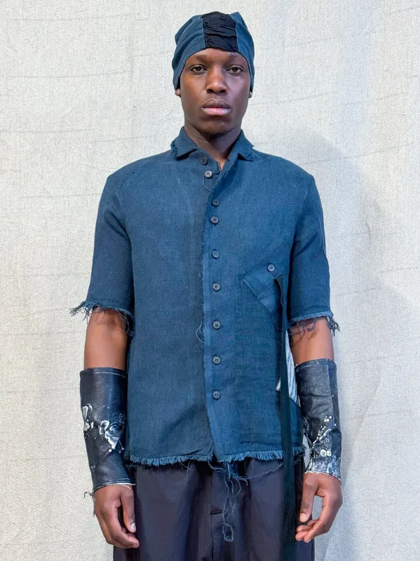 SS24 || PROTOLOGICAL ARCHETYPE POCKET SHORT SLEEVE SHIRT || BLACK sold by zam barrett