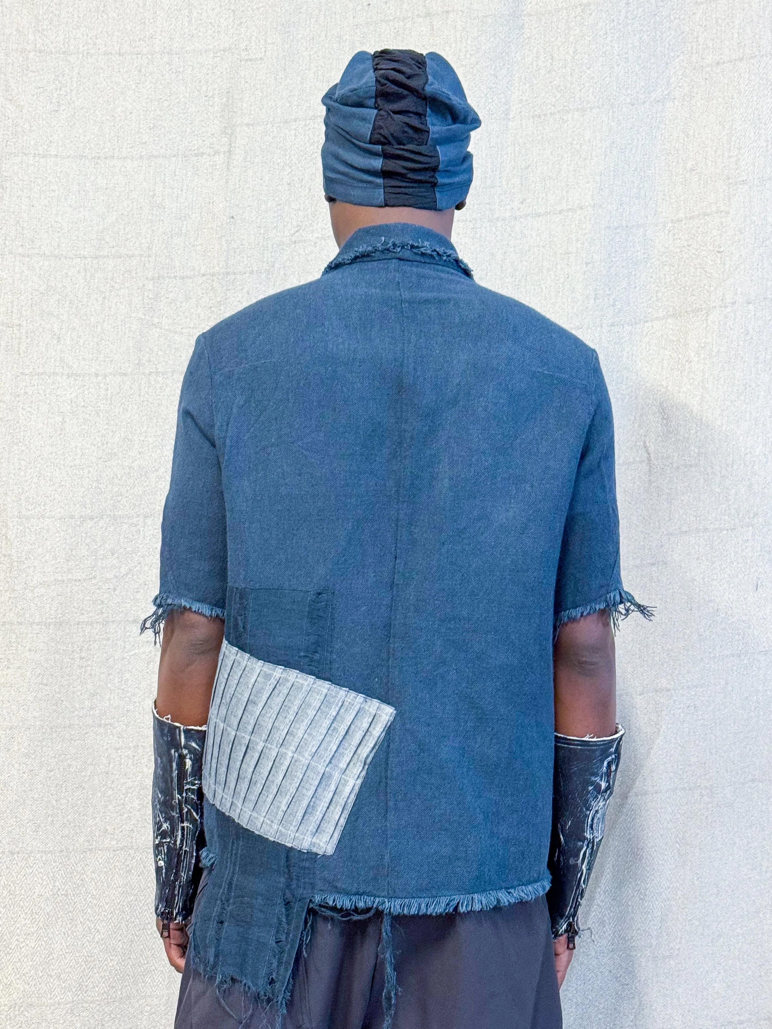 SS24 || PROTOLOGICAL ARCHETYPE POCKET SHORT SLEEVE SHIRT || BLACK sold by zam barrett product image thumbnail 3