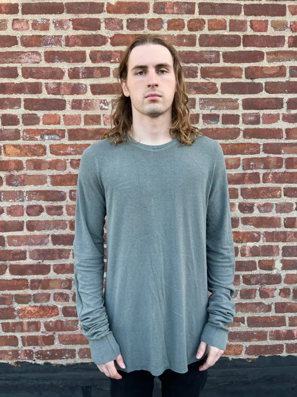 ZBT FW || FAULTED SHOULDER LS TOP || GREY sold by zam barrett