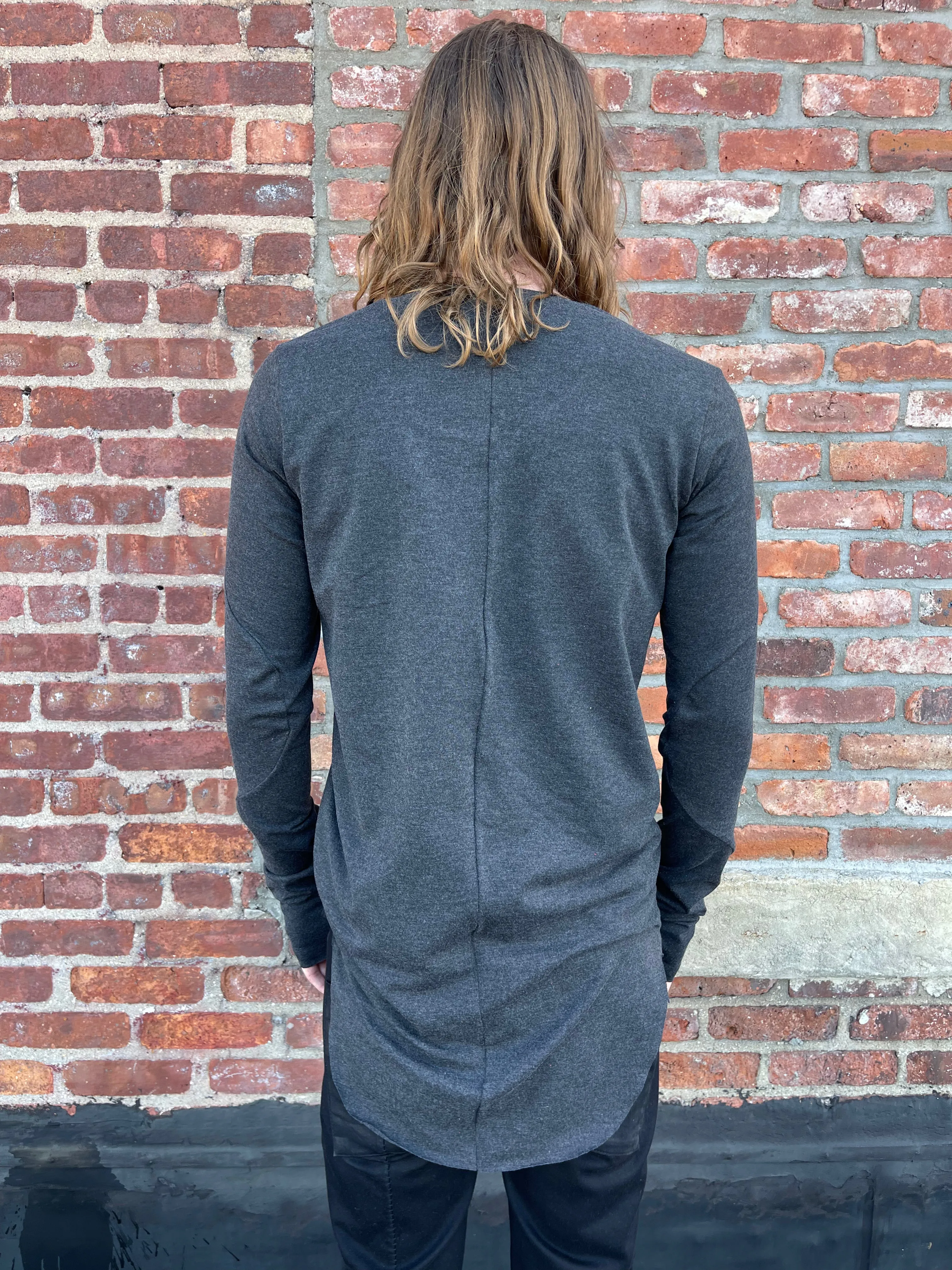 ZBT FW || RAGLAN LS TOP || DARK GREY sold by zam barrett product image thumbnail 4